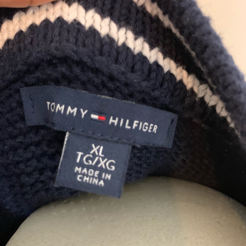 Tommy Hilfiger blue XL cable knit sweater dress - Picture 6 of 6